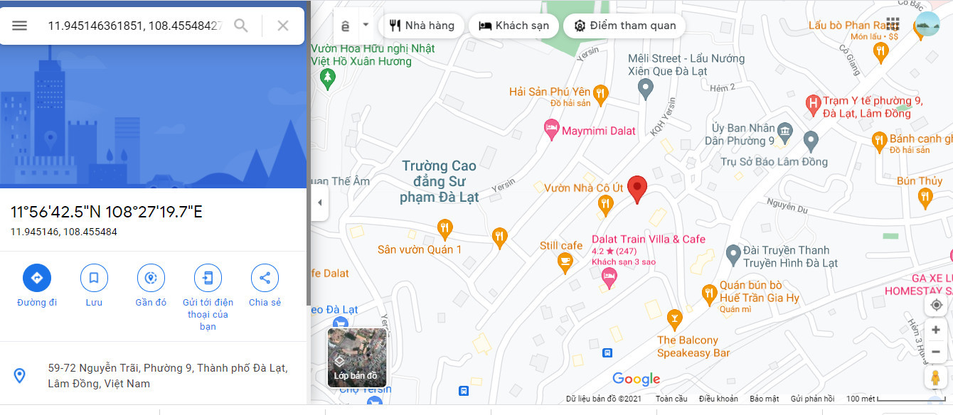 Bán  đất thổ cư 193.15m² tại đường NguyễnTrãi, Phường 9, Thành phố Đà Lạt, Lâm Đồng giá 13.51 tỷ