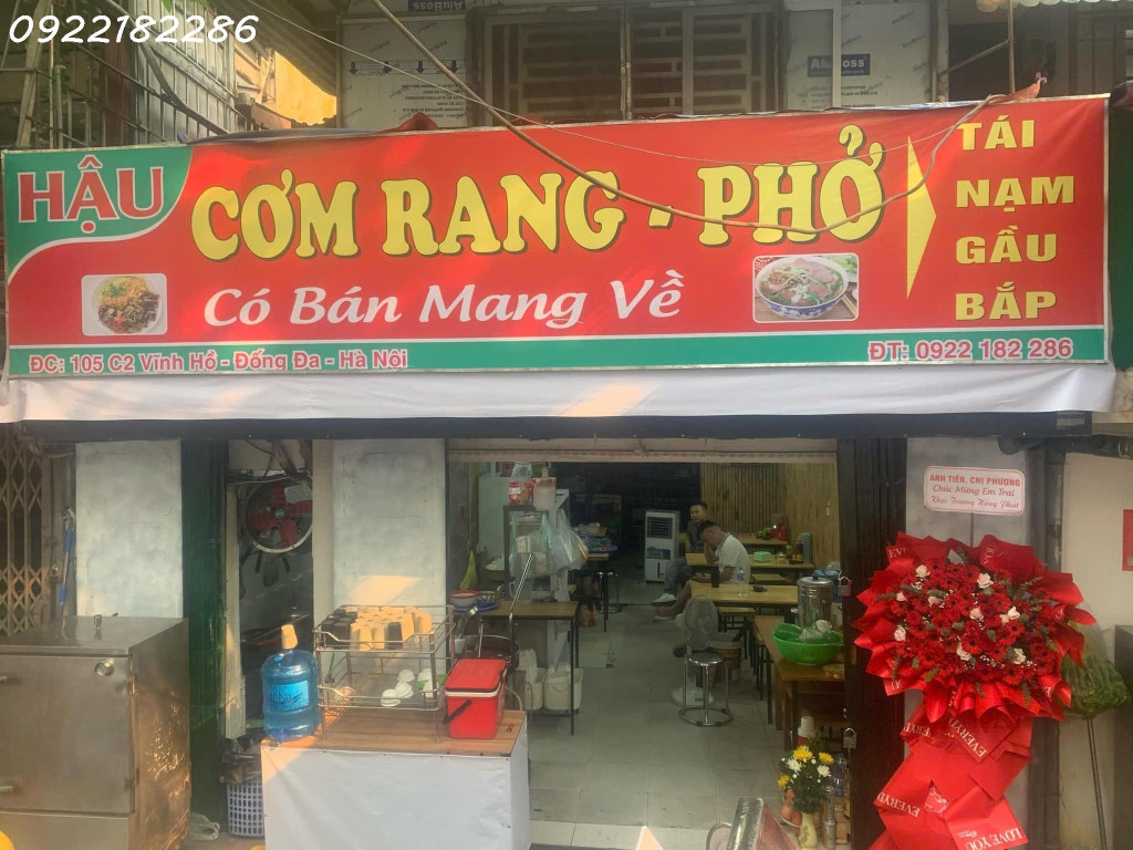 CHÍNH CHỦ CẦN SANG NHƯỢNG CỬA HÀNG CƠM RANG PHỞ - Địa chỉ: phố Vĩnh Hồ-Thịnh Quang-Đống Đa - Hà Nội