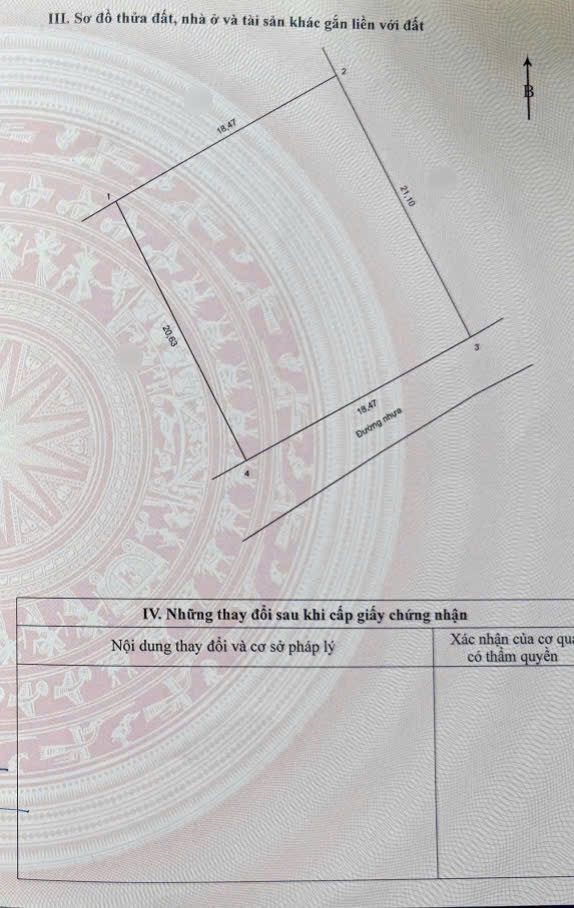 Bán đất 384,9m² có sẵn 138m² thổ cư ngang 18.47m giá 4.8 tỷ tại Đường Nhựa Phường Phước Hậu