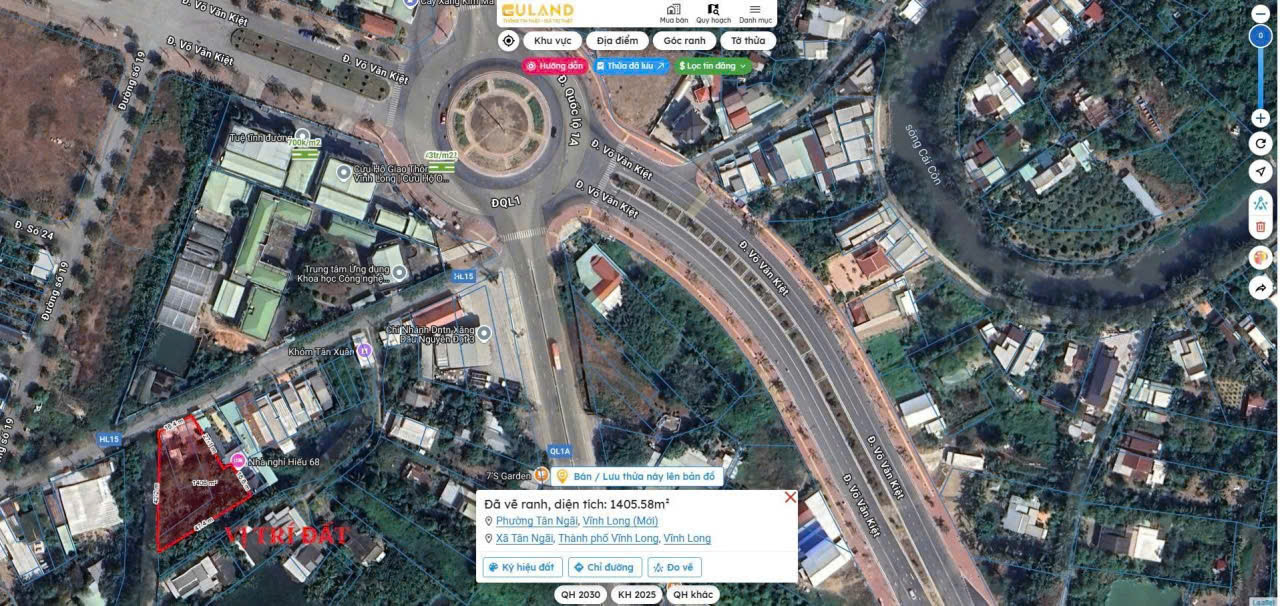 Bán đất 1398m² ngang 17m giá 18.17 tỷ Phường Tân Ngãi