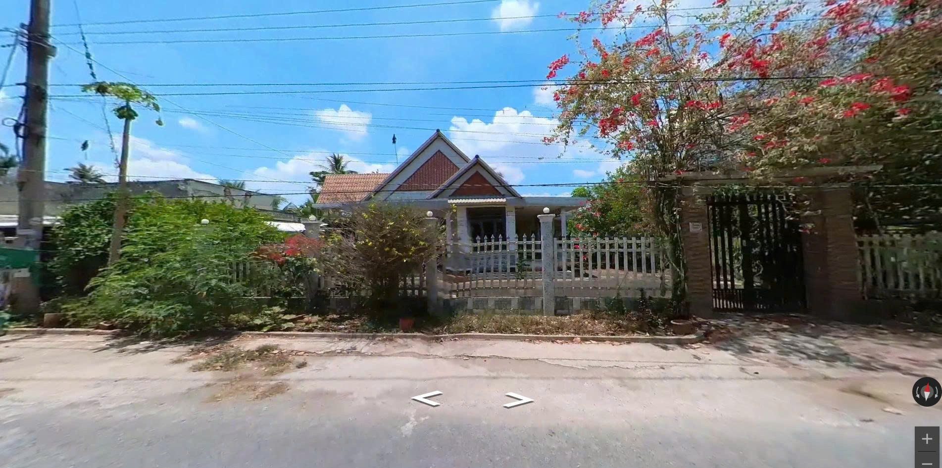Bán nhà 569.1m² có sẵn 198.5m² thổ cư ngang 21.6m giá 2.6 tỷ mặt tiền đường ĐH25B Xã Long Hồ