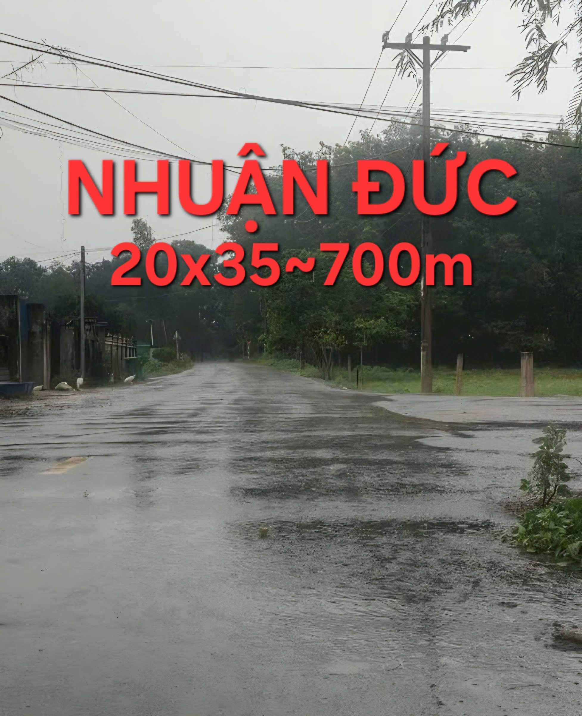 🟥Bán đất mặt tiền Nhuận Đức 700m² có sẵn 50m² thổ cư ngang 20x35m giá 4.95 tỷ tại Nhuận Đức