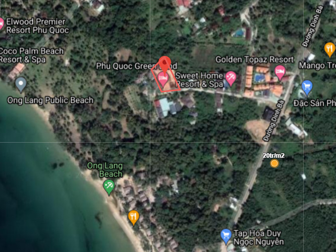 Bán  đất thương mại dịch vụ 2000m² tại đường Ông Lang, Xã Cửa Dương, Thành phố Phú Quốc, Kiên Giang giá 24 tỷ