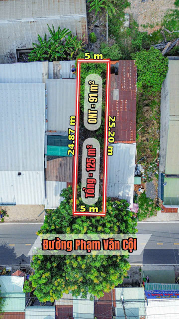 125m2 đất thổ mặt tiền đường Phạm Văn Cội , khu kinh doanh đa ngành nghề, gía 3,9 tỷ