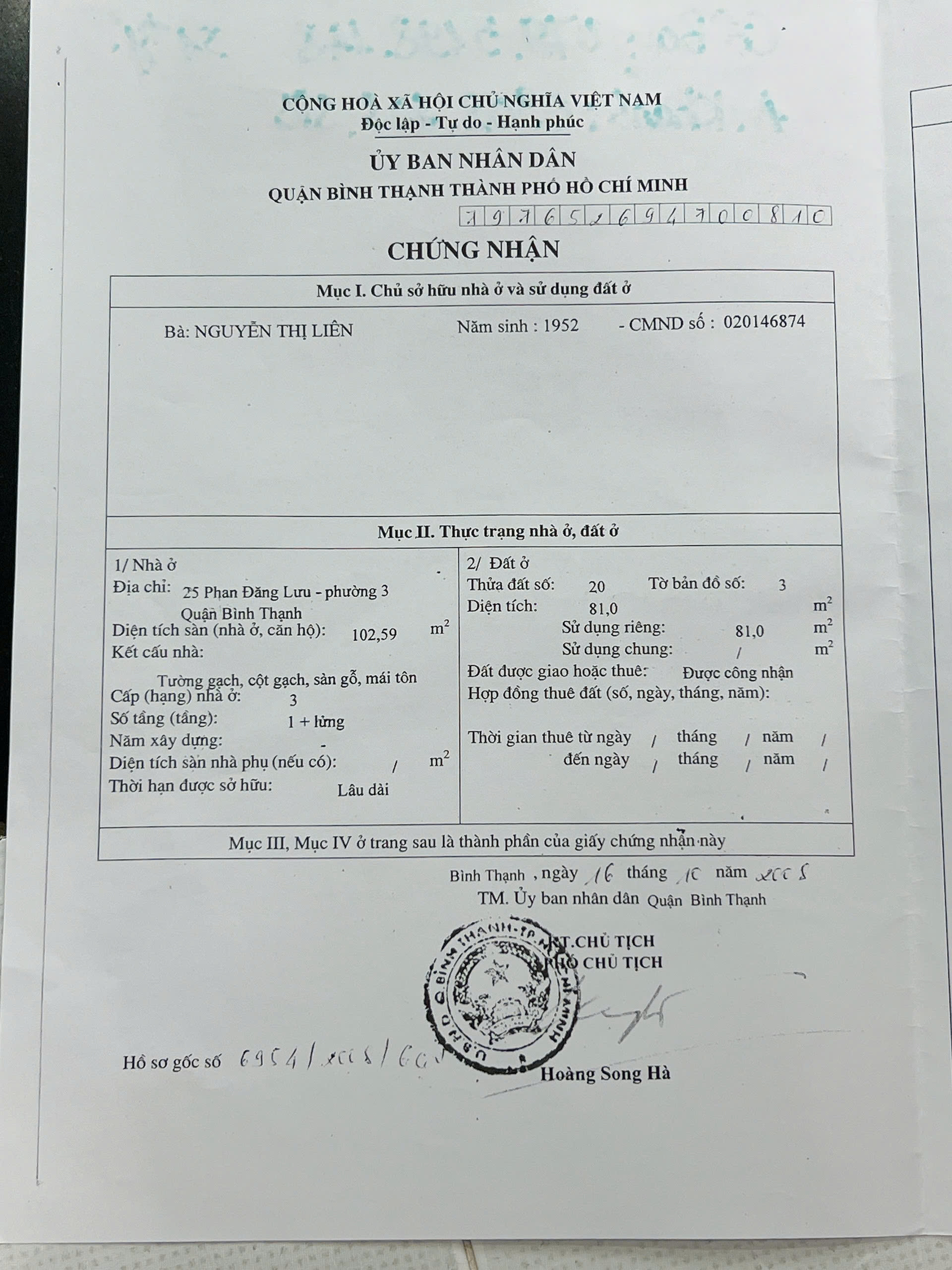 Bán nhà Mặt tiền Phan Đăng Lưu, Phường 3, Quận Bình Thạnh – Giá 26,5 tỷ