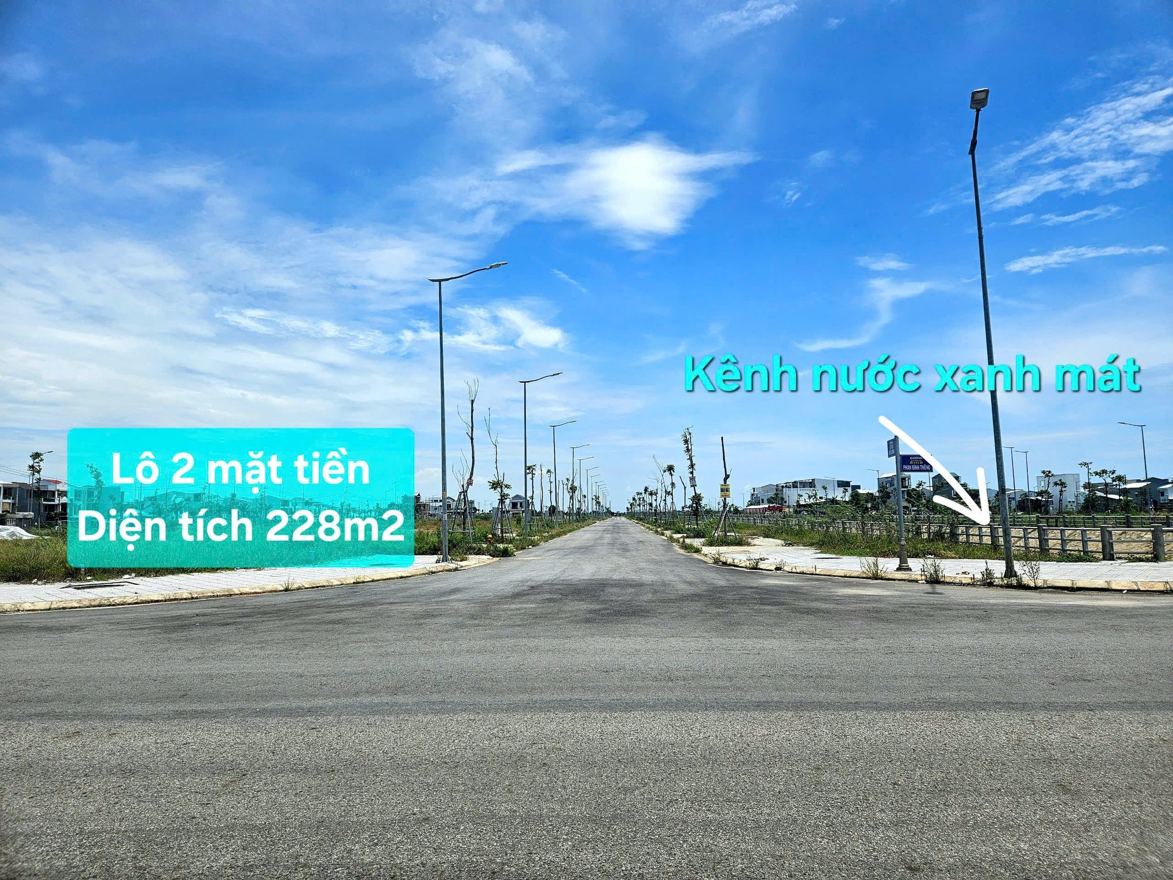 📢 Lô góc 2 mặt tiền Phan Đình Thông – view kênh – sát Tản Đà