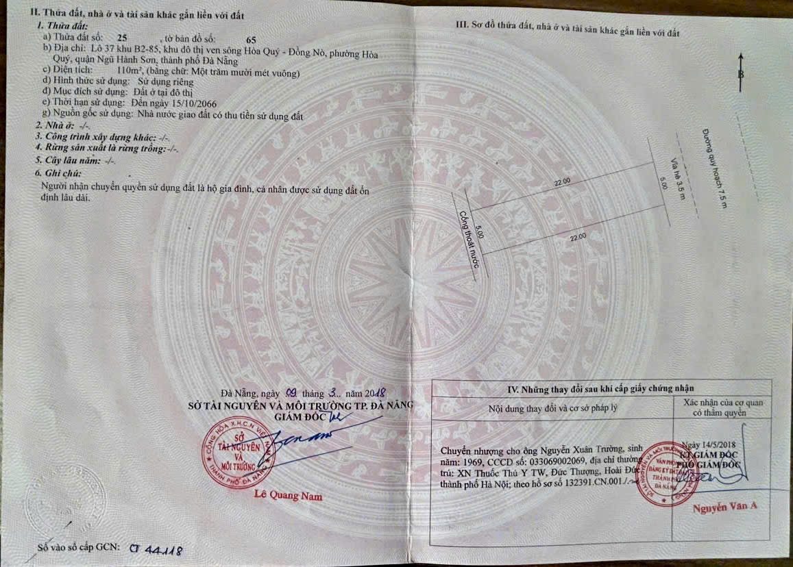 📌📌📌LÀM VIỆC TRỰC TIẾP GIÁ TỐT !!! Bán đất Phan Hoan, Hòa Quý