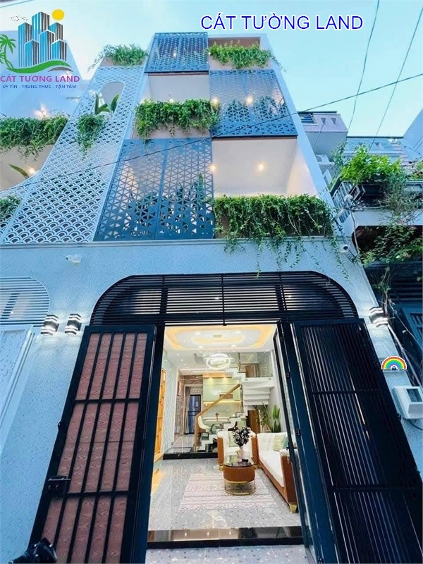 Bán nhà 4 Tầng -- Hẻm 6m Phan Huy Ích, P.14,  Gò Vấp -- Sát Kênh Tham Lương -- Chỉ 7.6 tỷ