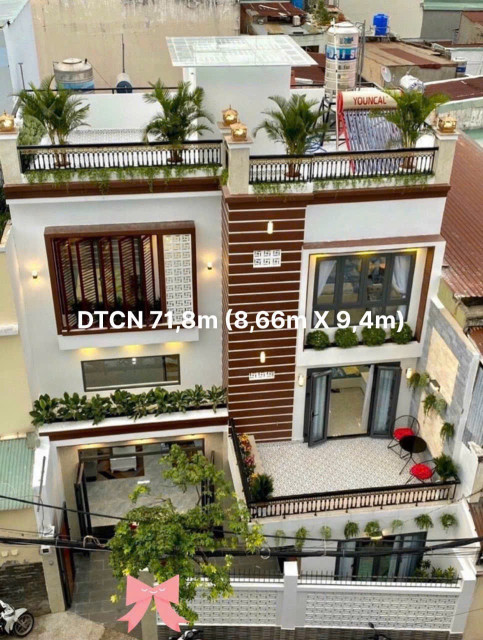 Villa giữa lòng Gò Vấp mặt tiền 8,66m hẻm Oto