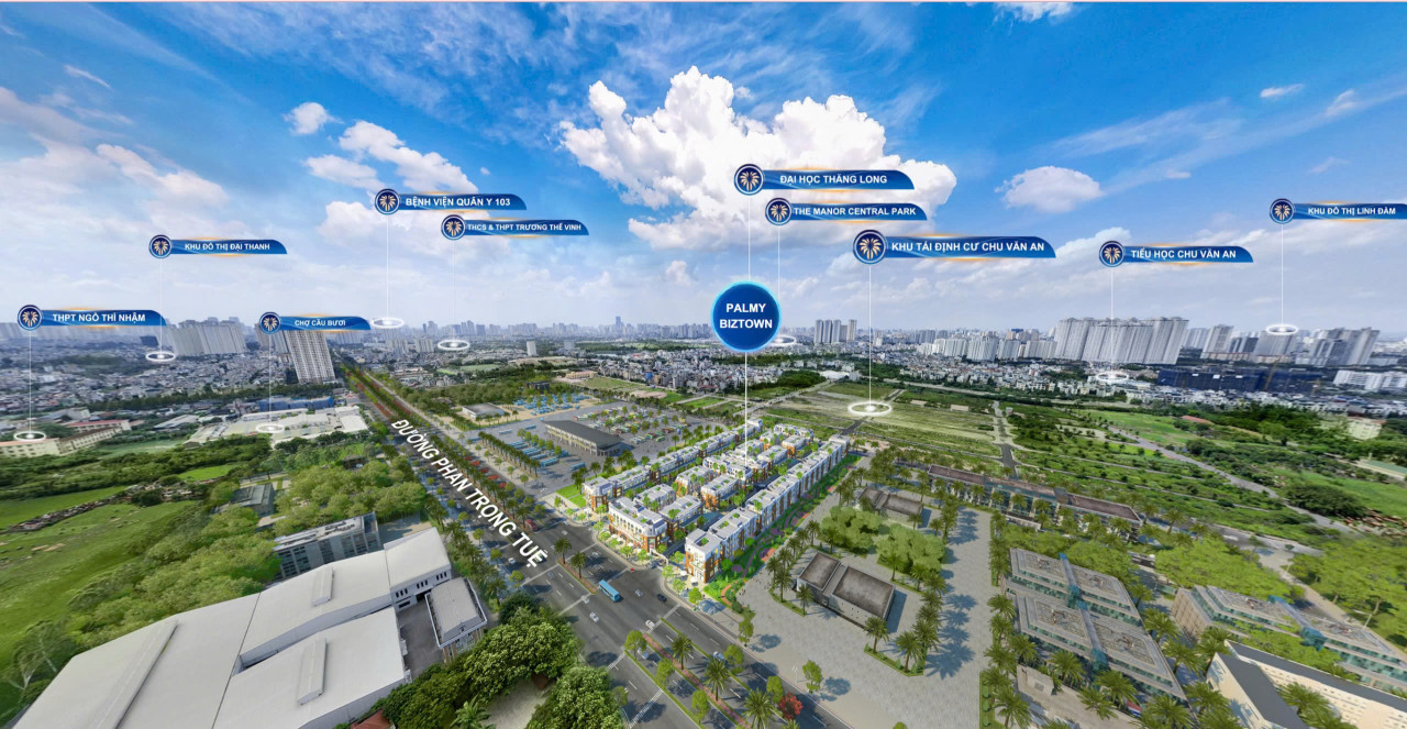 Bán shophouse Palmy Biztown – HDB Thanh Trì – 81m² – tiềm năng bùng nổ – 152tr/m²