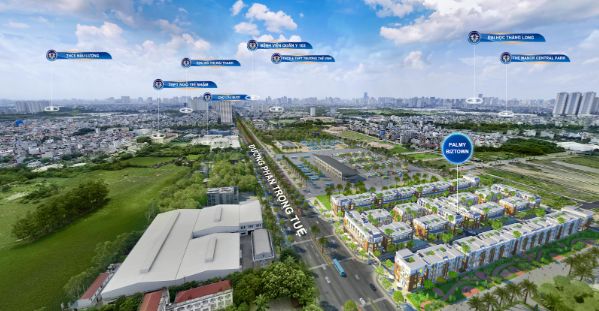 Bán liền kề Palmy Biztown Thanh Trì – 75m² – 147tr/m²