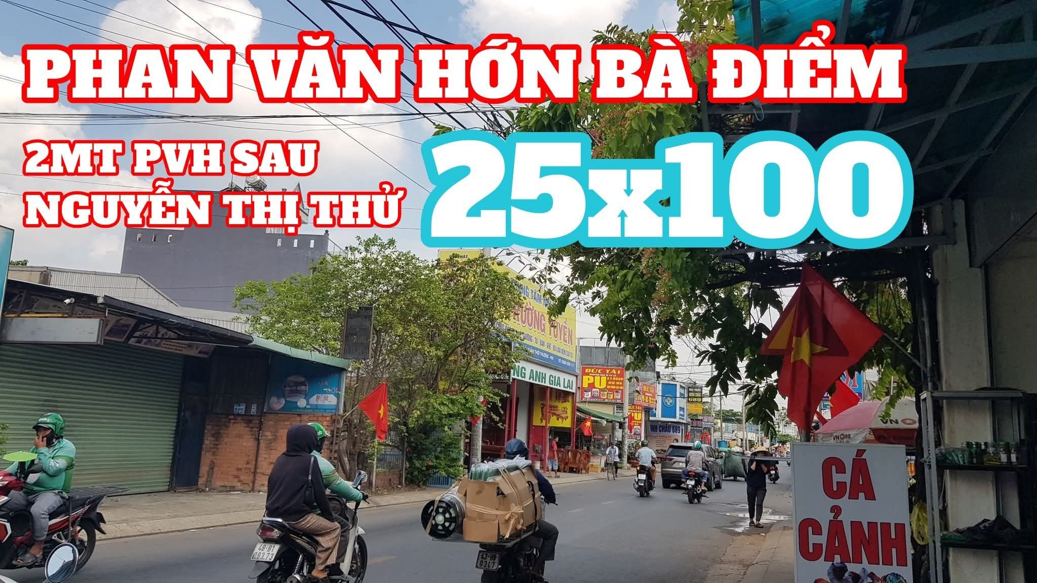 🟥Hàng lớn hiếm có mặt tiền Phan Văn Hớn đất 2500m² có sẵn 250m² thổ cư ngang 25m giá 70 tỷ tại Đường Phan Văn Hân Xã Bà Điểm