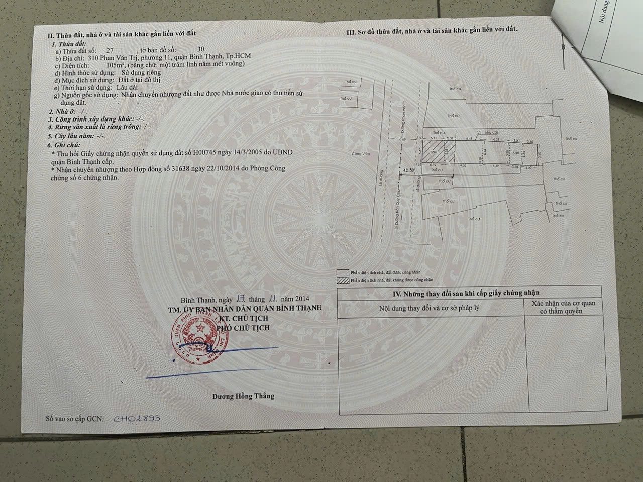 Bán nhà Phan Văn Trị, P11, Quận Bình Thạnh – Giá 24 tỷ