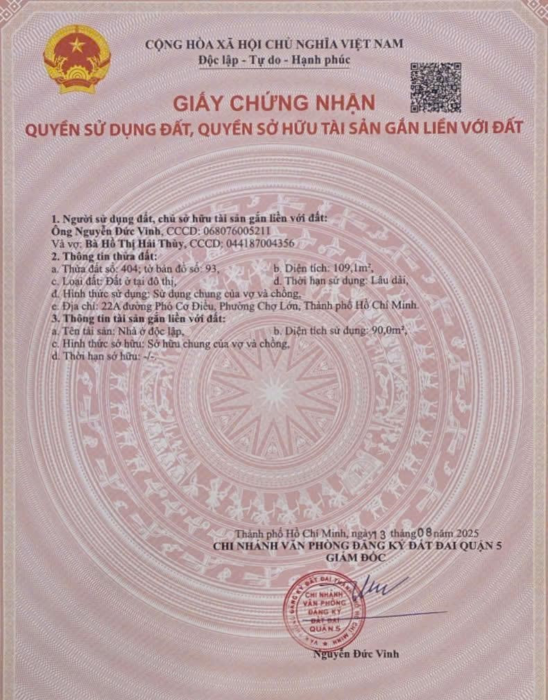 Bán nhà 22A Phó Cơ Điều, P12, Q5 – Giá 25 tỷ