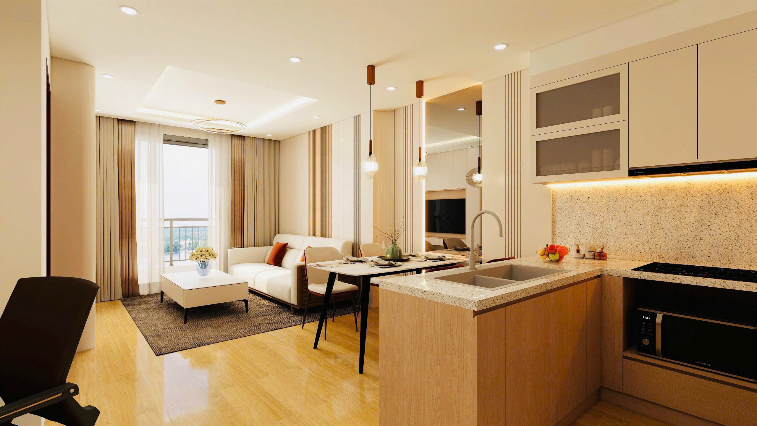 Căn hộ view toàn cảnh thành phố chung cư cao cấp eden garden tp. thái bình