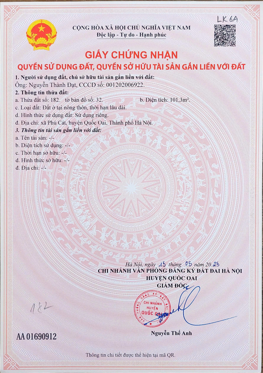 Về đất nền Láng Hòa Lạc 100m2 giá 2.95 tỷ – gần trung tâm thương mại, đầu tư sinh lời  Nguyễn Hùng BĐS - 0989333012