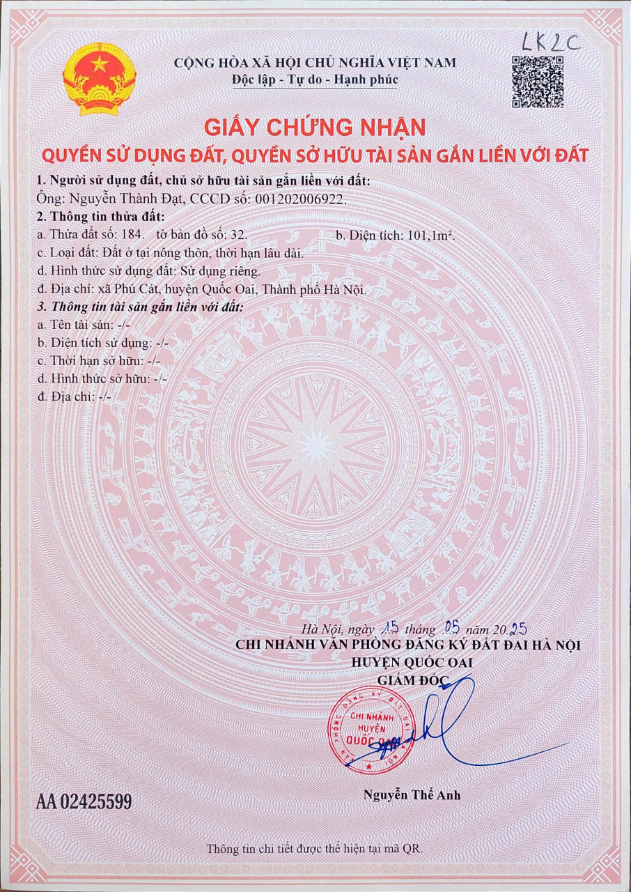 Về đất nền Láng Hòa Lạc 100m2 giá 2.45 tỷ – khu dân cư đông, tiềm năng sinh lời  Nguyễn Hùng BĐS - 0989333012