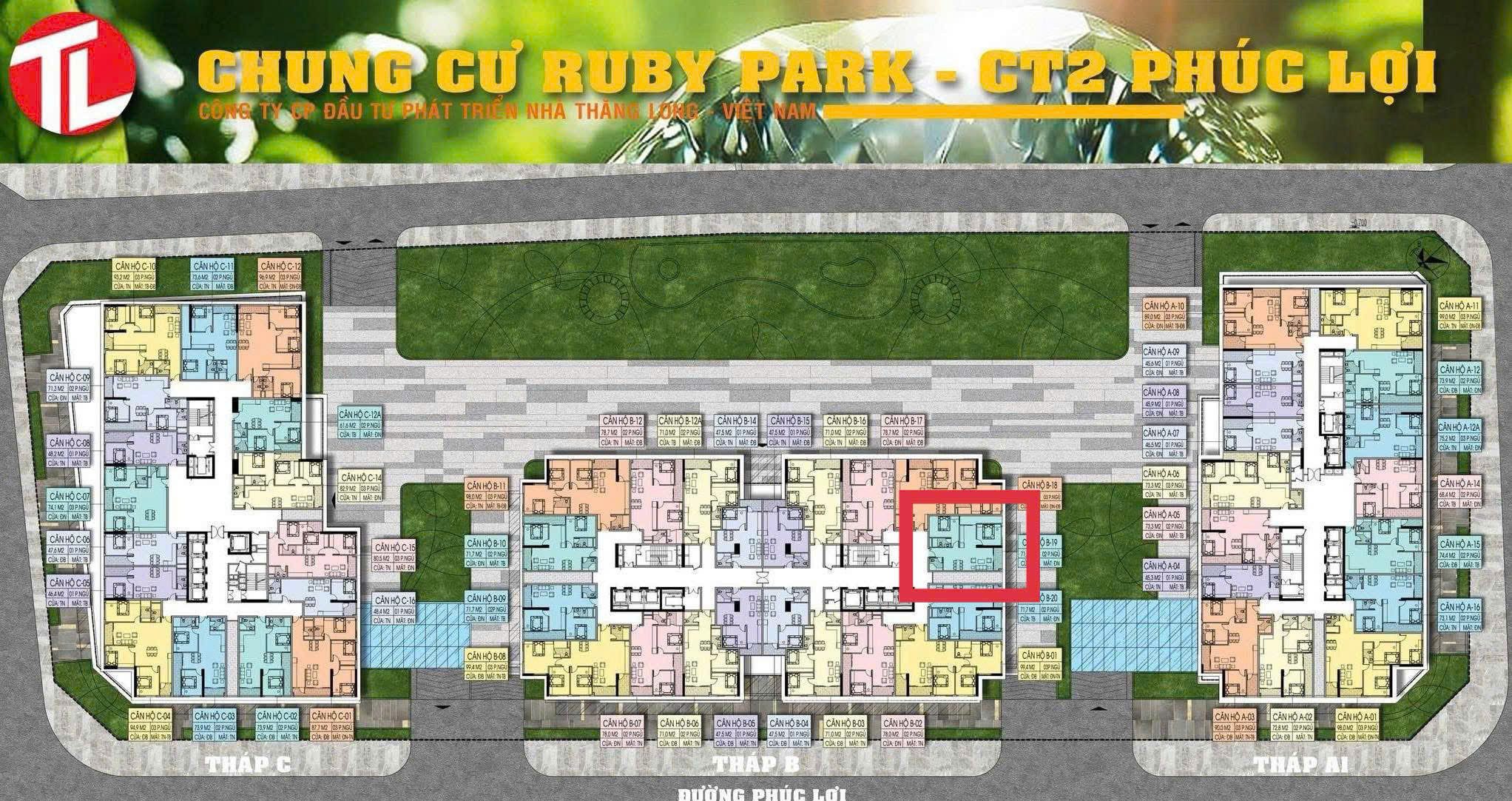 Bán Cắt lỗ Căn Hộ chung cư Ruby Pack 70m - 2 ngủ nhỉnh 4 tỷ (TL)