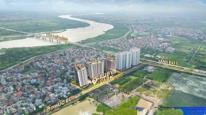 BÁN NHANH CĂN NGOẠI GIAO 48M2 RUBY PARK KÝ TRỰC TIẾP CHỦ ĐẦU TƯ, GIÁ ĐỘC NHẤT 60TR/M2