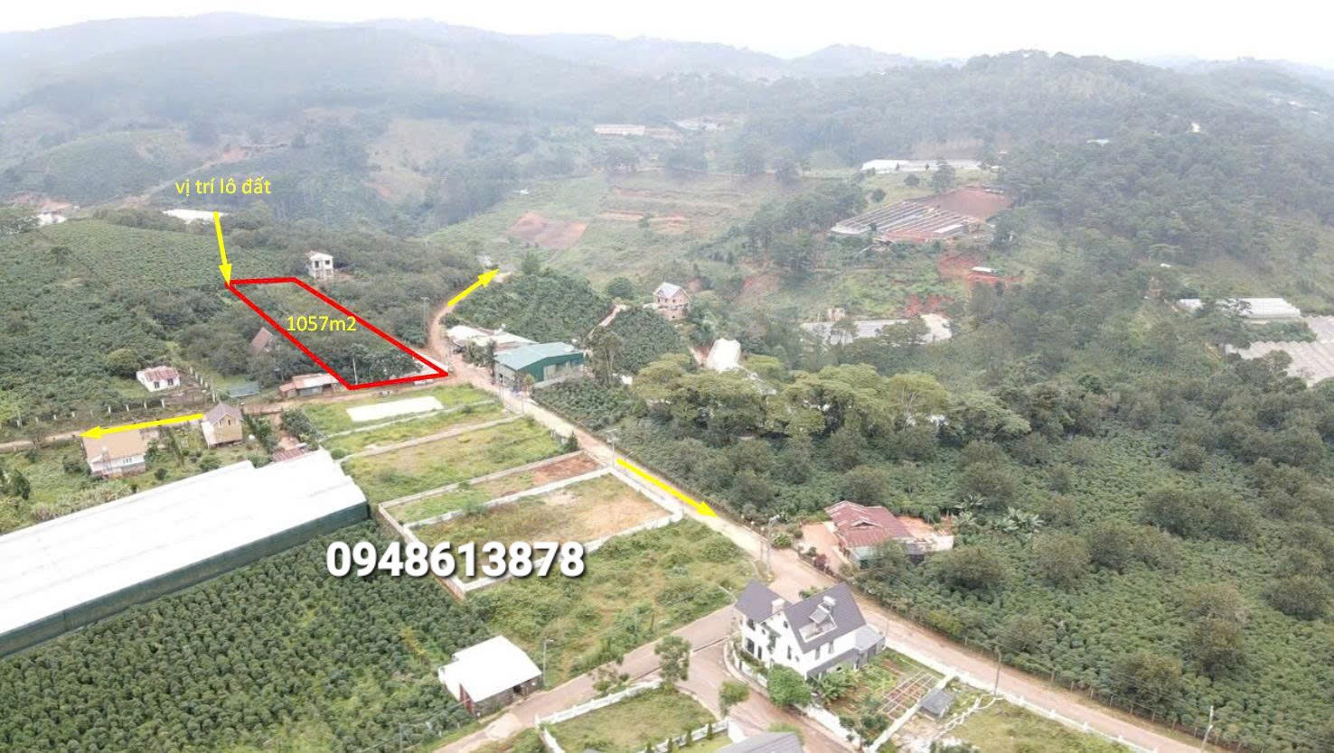 Lô đất nghỉ dưỡng Măng Lin, Đà Lạt🌲1.057m- có 300xd- View rừng thông- cách trung tâm Đà Lạt 8km