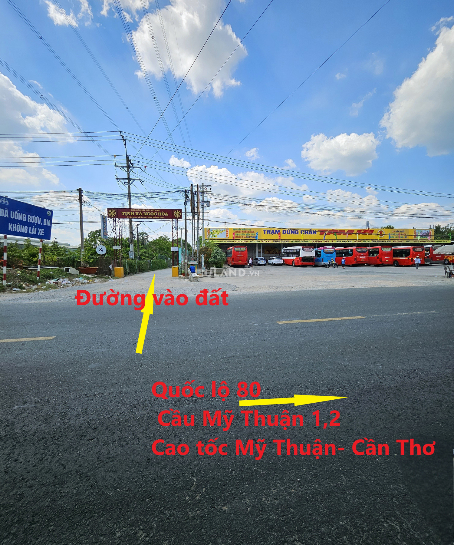 Bán nền lộ ôtô giáp Quốc lộ 80, Phường Tân Hòa, Vĩnh Long