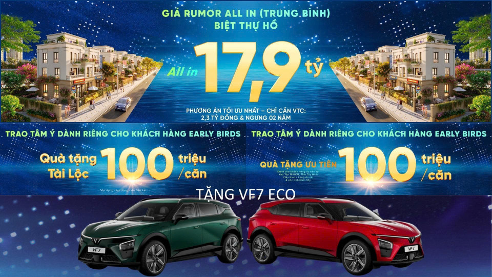 bán dự án vin homes green city-biệt thự view hồ the swan lake giá tốt