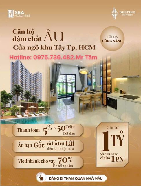 Căn Hộ 4 Hồ Bơi Giá Rẻ Gần Kề Chợ Bình Chánh