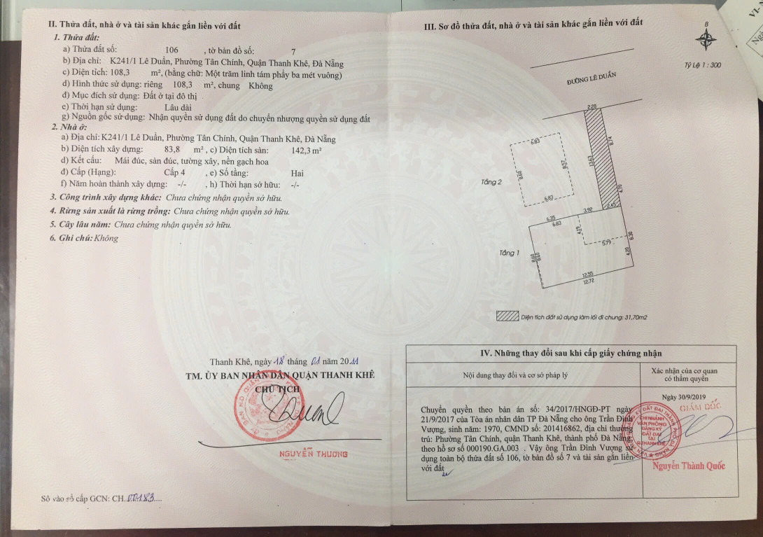 CHÍNH CHỦ RAO BÁN NHÀ TẠI ĐƯỜNG LÊ DUẨN, ĐÀ NẴNG - GIÁ 17 TỶ