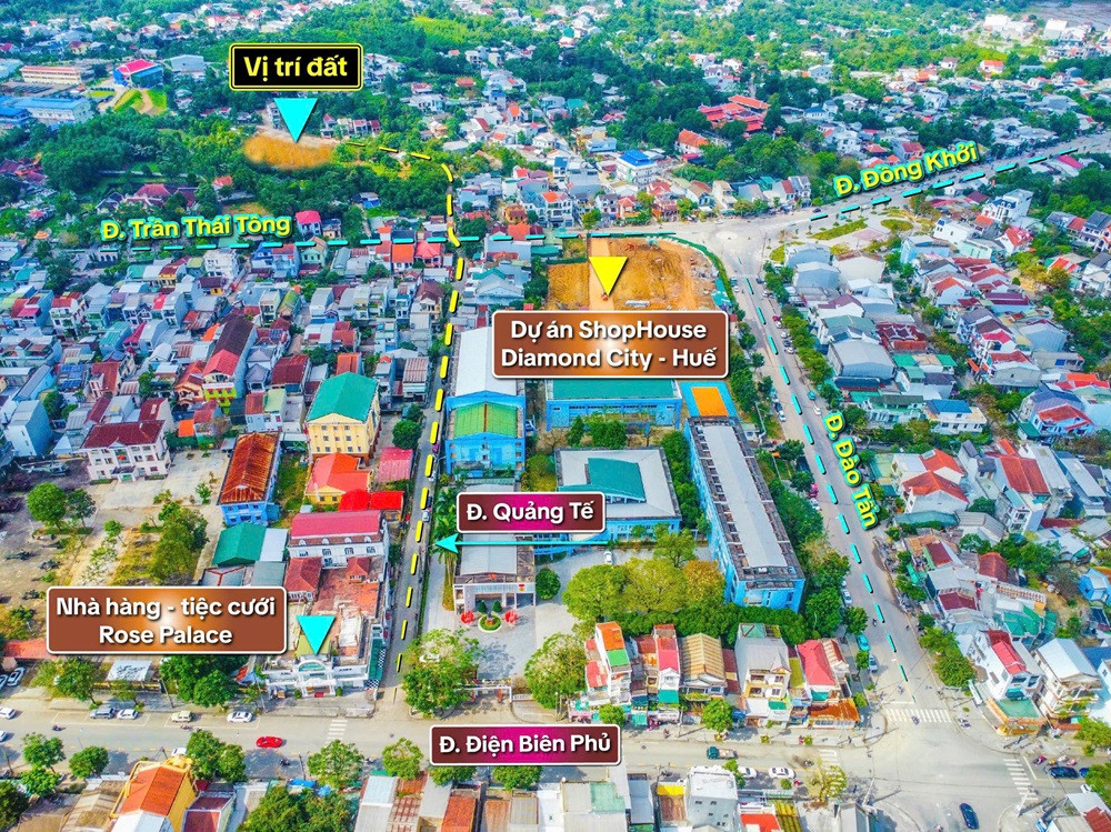 🔥 MỞ BÁN ĐẤT MẶT TIỀN QUẢNG TẾ 🔥 Sát Điện Biên Phủ – Đào Tấn – Trần Thái Tông  TP Huế