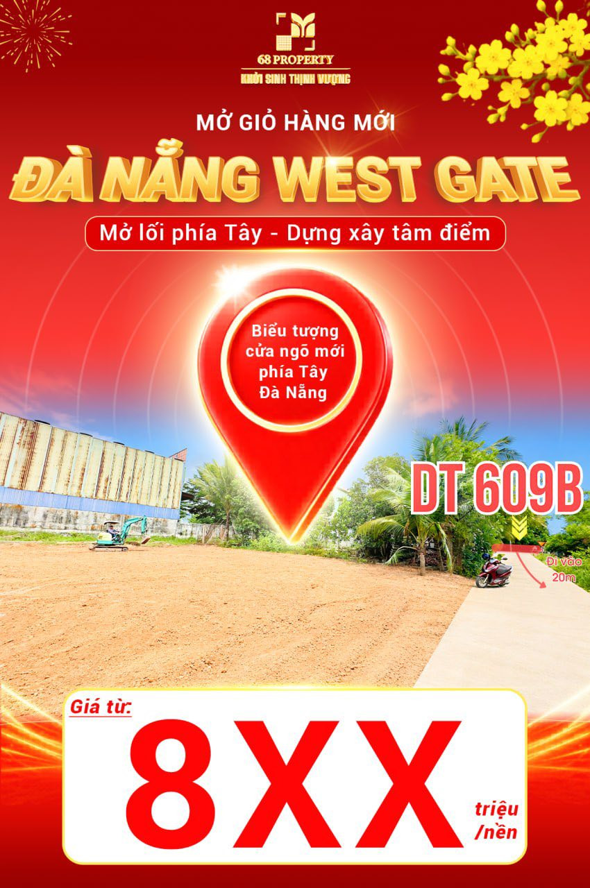 RA MẮT GIỎ HÀNG MỚI - ĐÀ NẴNG WEST GATE - GIÁ CHỈ 890TR