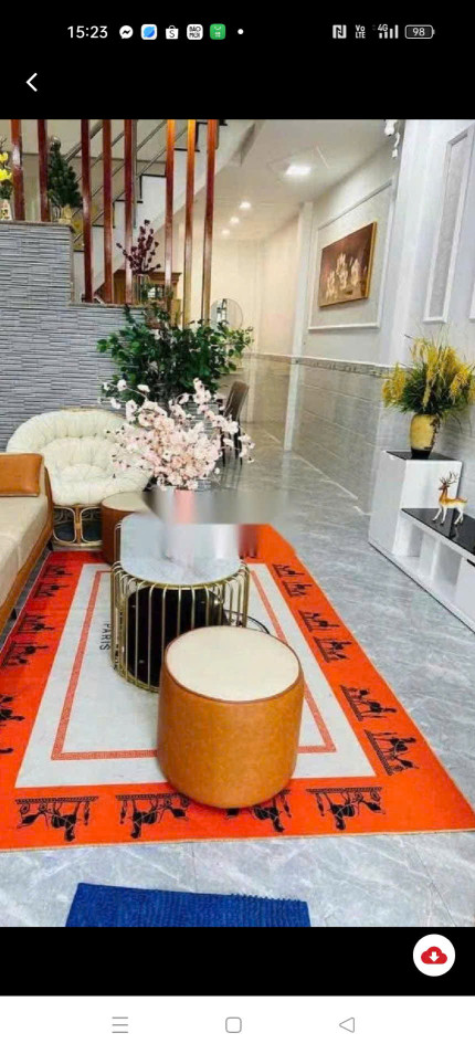 Giảm 200 triệu còn 6,2 tỷ nhà đẹp Quang Trung Gò Vấp 45m2, 2 tầng, hẻm xe hơi rộng gần bệnh viện Hồng Đức