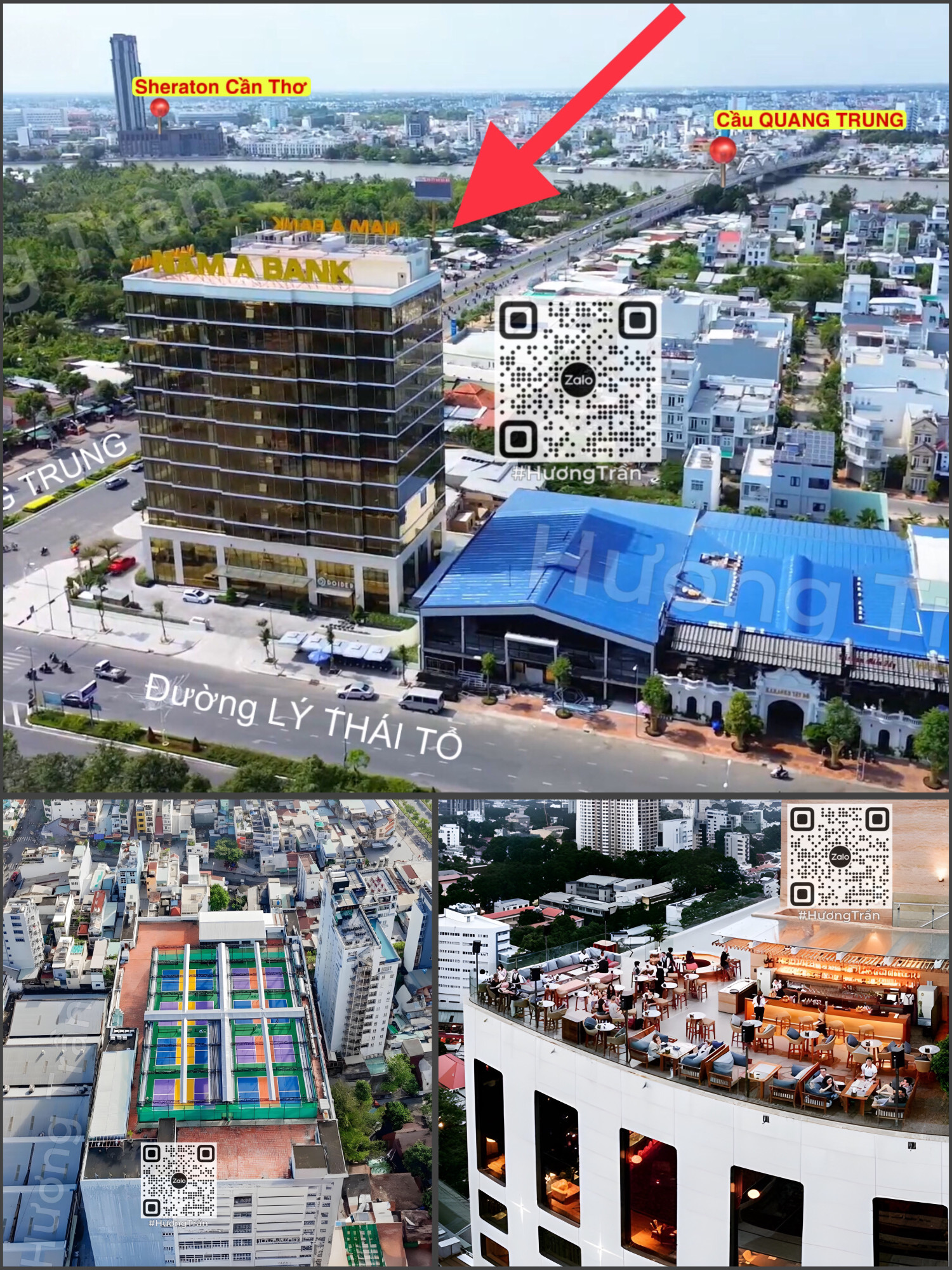 CHO THUÊ MẶT BẰNG TẦNG THƯỢNG 400m2 CỦA TÒA NHÀ NAM Á BANK - GÓC 2 MẶT TIỀN ĐƯỜNG QUANG TRUNG