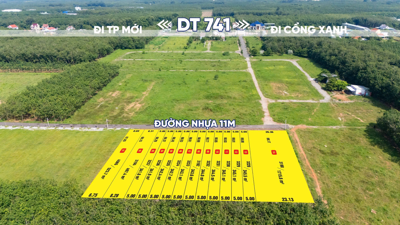 1020m2 đất sát kcn vsip. Thổ cư 120m. Chỉ hơn 3 tỷ. Ngang 15m