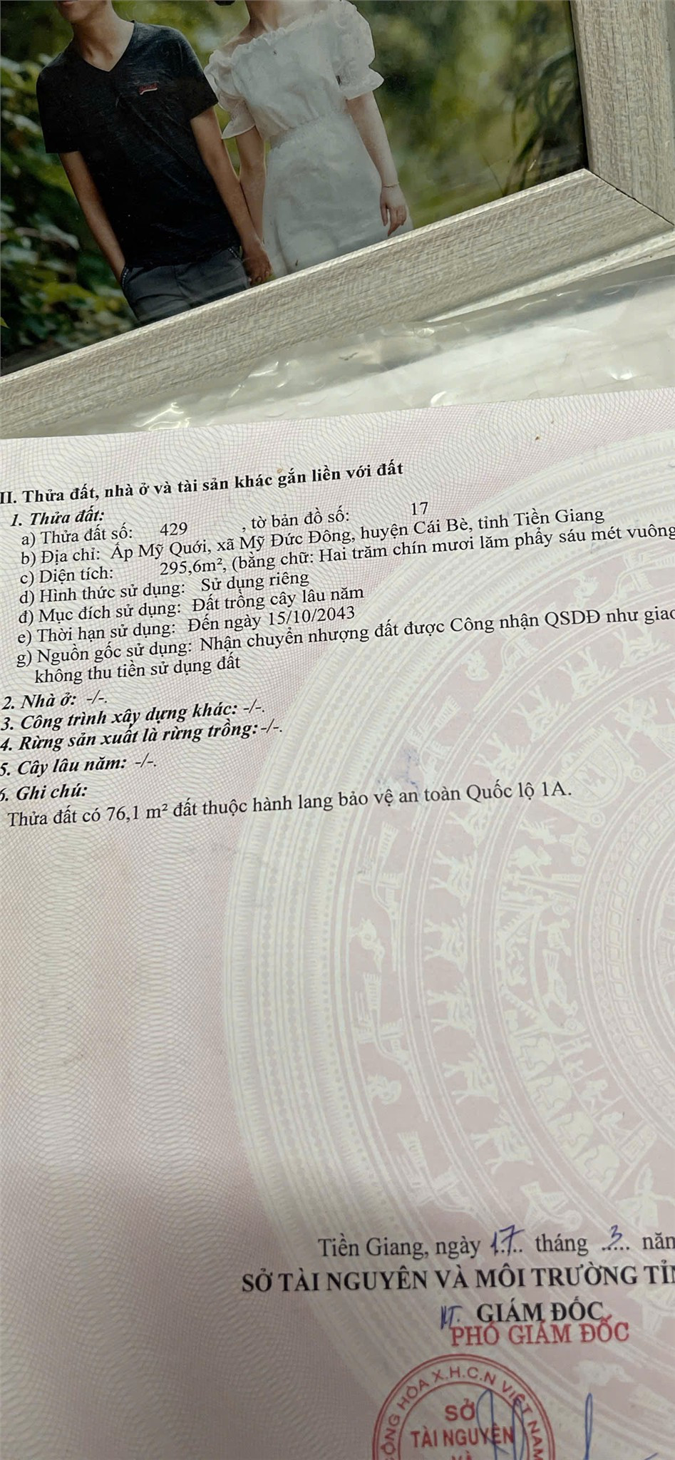 NHÀ ĐẸP – GIÁ TỐT  – CHÍNH CHỦ CẦN BÁN TẠI Đường Quốc lộ 1A, Xã Mỹ Đức Đông, Cái Bè, Tiền Giang