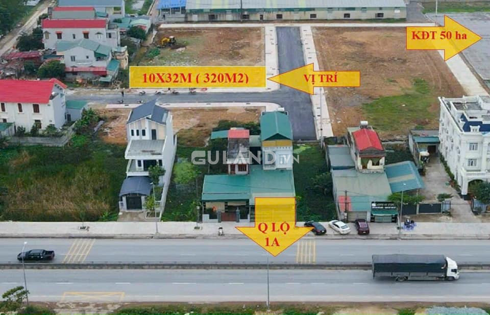 Chỉ với 7tr/m2 là đã sở hữu 1 lô đất biệt thự tị thị trấn Tân Phong .cách quốc lộ 1A  50m