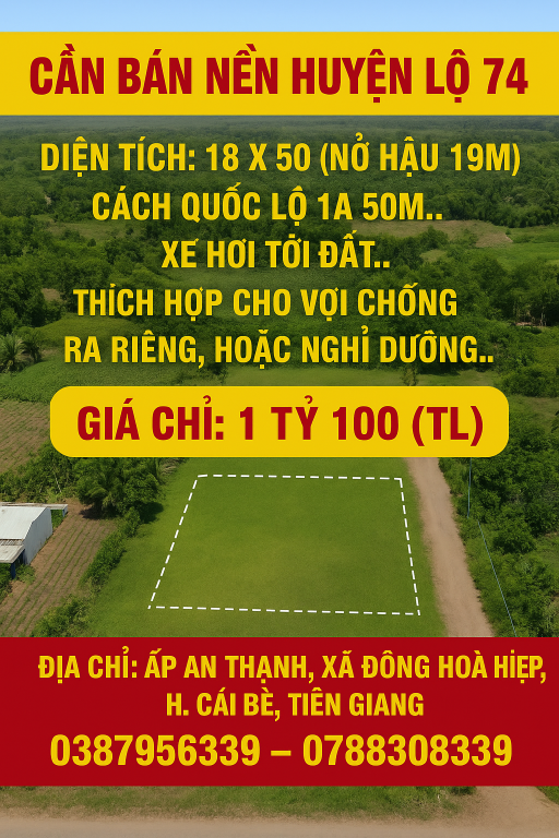 CẦN BÁN ĐẤT NỀN ĐẦU TƯ