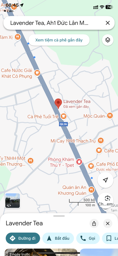 Chính chủ cần bán lô đất mặt tiền QL1A gần ngã tư Thạch Trụ