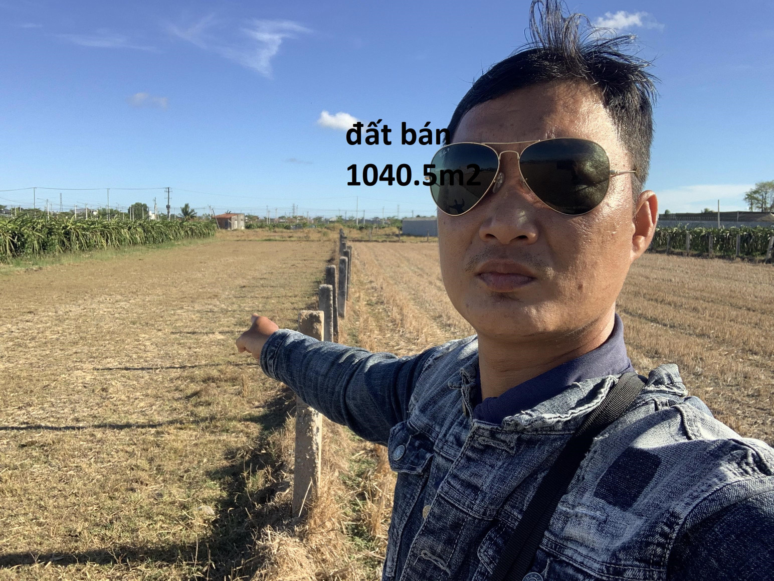 Bán  đất nông nghiệp 1040.5m² , giá 1tỷ tại đường Quốc lộ 1A, Xã Hàm Thắng, Huyện Hàm Thuận Bắc, Bình Thuận
