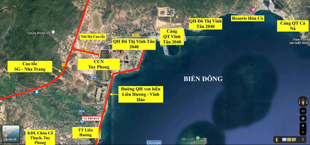 Chỉ 268 triệu(20%) đất biển sổ đỏ tuy phong bình thuận gần cảng quốc té, kcn, cao tốc bắc nam