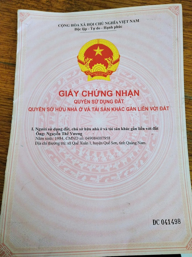 Chính chủ bán lô đất thổ cư lô vuông tại xã Quế Phú, Huyện Quê Sơn.