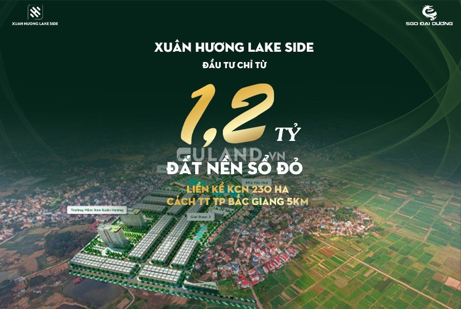 Ra mắt đợt 1 dự án Xuân Hương Lake Side, chỉ từ 1,2tỷ/lô 90m2