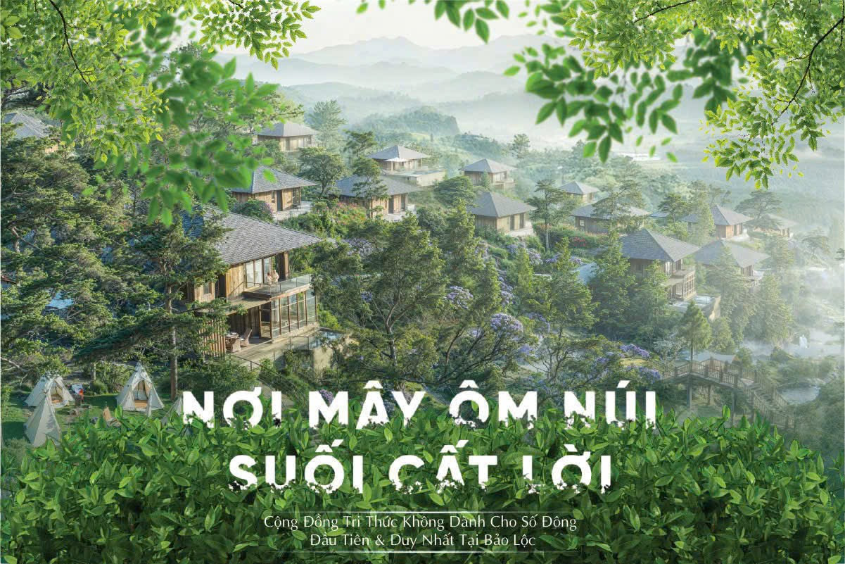 Đất nền nghĩ dưỡng 1000 m² có không gian xanh, suối tự nhiên view cực chill