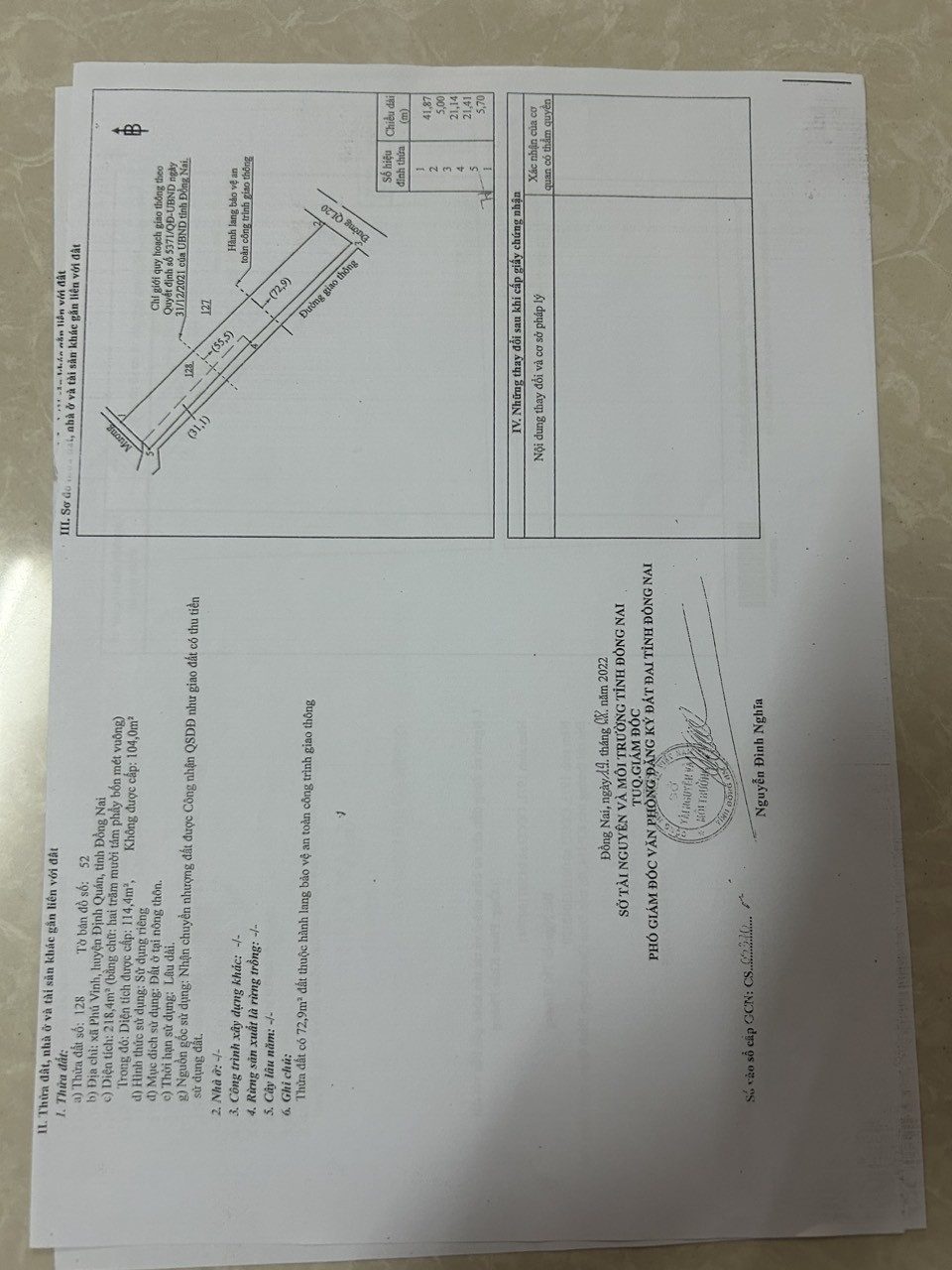 Bán đất 220m² full thổ cư ngang 5m giá 5.6 tỷ tại Đường Quốc Lộ 20 Xã Phú Vinh