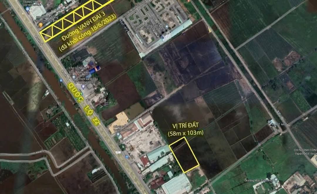 🟥Bán đất 1000m² ngang 13x62m giá 4.7 tỷ tại Đường Quốc Lộ 22 Xã Hóc Môn gần Vành Đai 3