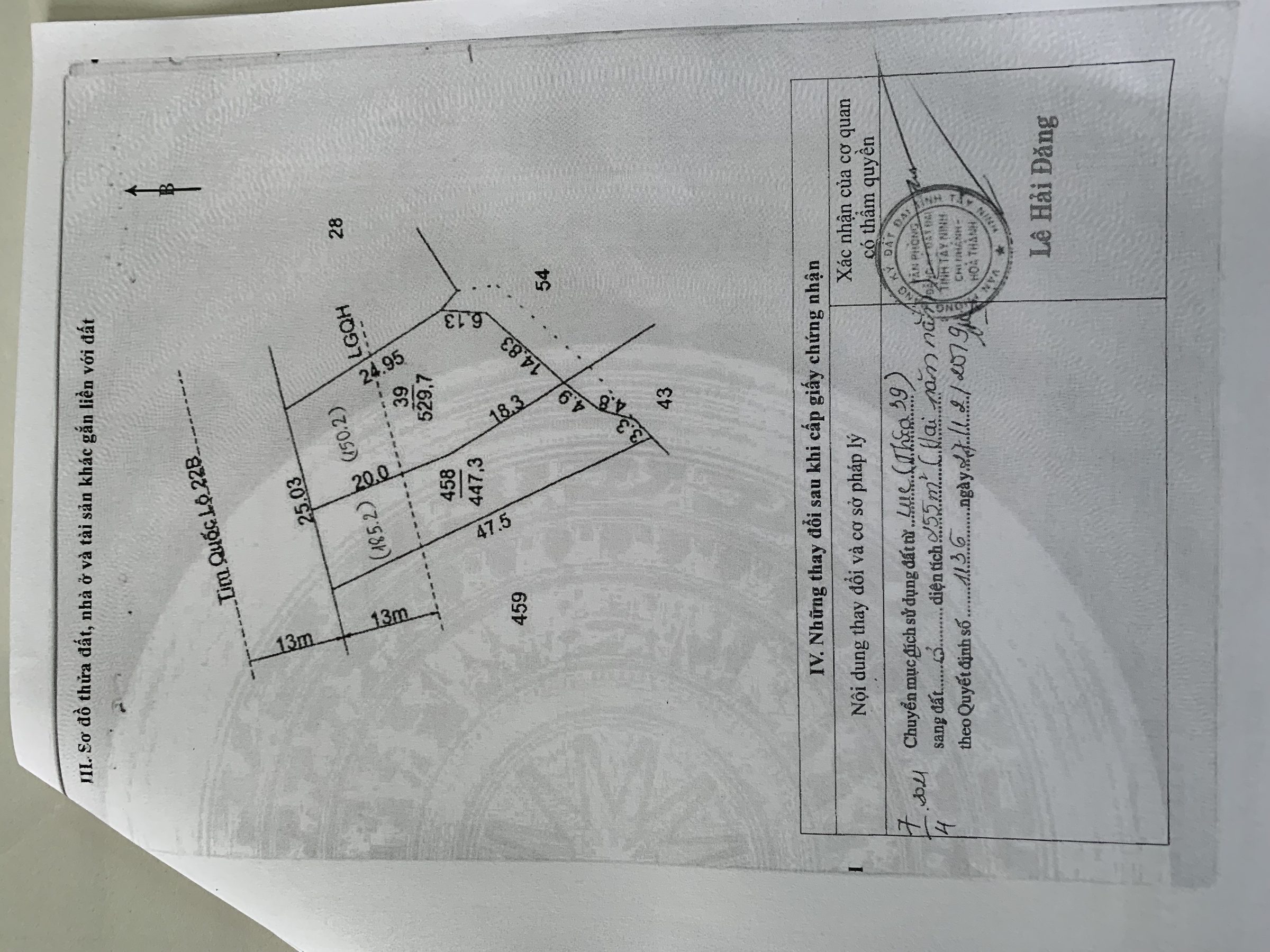 Kẹt tiền bán gấp
Bán đất 977m² có sẵn 255m² thổ cư ngang 25m giá 4,5 tỷ tại Đường Quốc lộ 22B Phường Thanh Điền