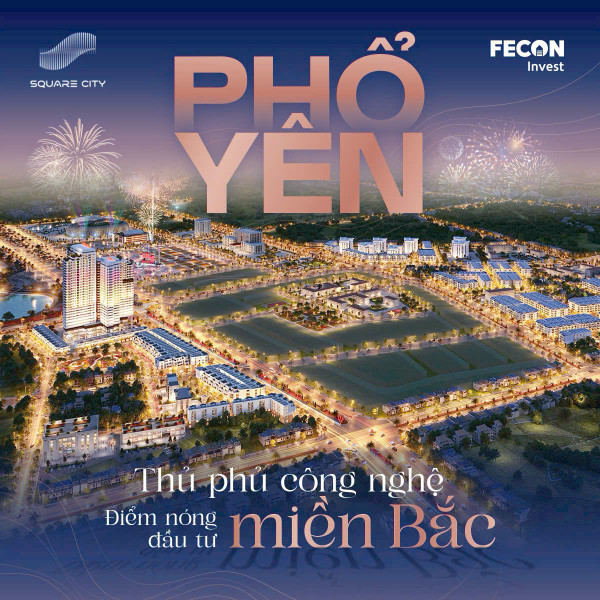 BÁN ĐẤT NỀN DỰ ÁN SQUARE CITY - TRUNG TÂM PHỔ YÊN, THÁI NGUYÊN