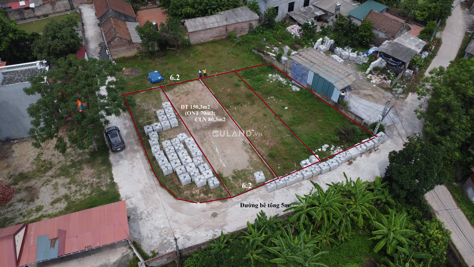 Cần bán lô đất DT150m2, Mặt tiền 6m, lô góc 2 mặt thoáng, gần UBND xã Hoàng Lương