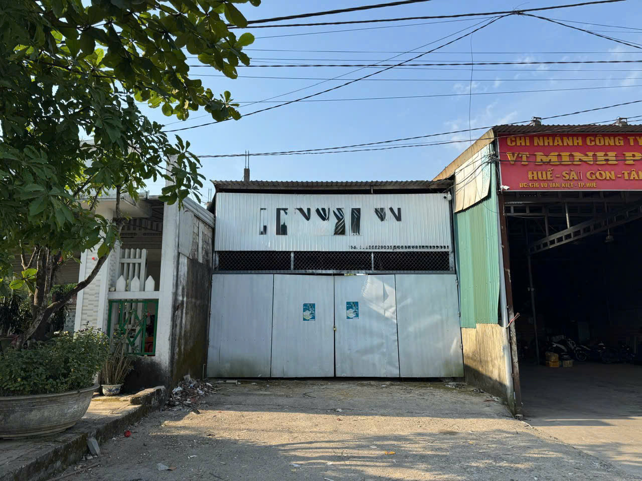 Đất nền mặt tiền Kinh Doanh 47 Võ Văn Kiệt, Phường An Tây, Tp Huế. Có nhà kho cho thuê