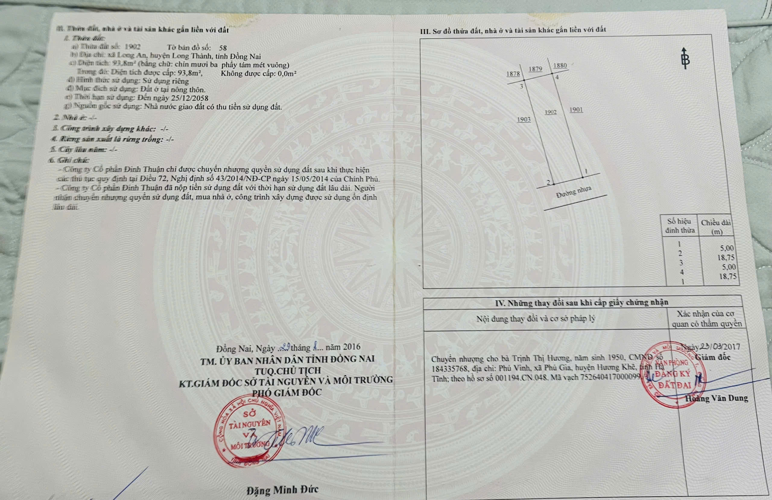 Đất nền sân bay quốc tế Long Thành , ngay quốc lộ 51, 1 tỷ 390 / nền SHR