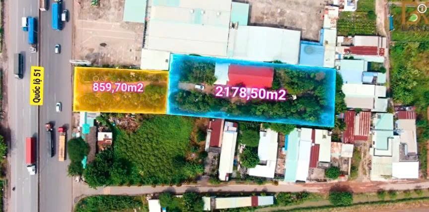 Đất lớn 3000m2 mặt tiền quốc lộ 51 Đồng Nai Gần Sân Bay Long Thành 3Km